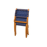 Sava Indoor-Outdoor Folding Chair in Navy Blue Webbing - Fire Sense/Balkene Home