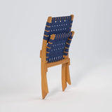 Sava Indoor-Outdoor Folding Chair in Navy Blue Webbing - Fire Sense/Balkene Home