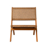 Sava Indoor-Outdoor Folding Chair in Tan Wicker Balkene Home