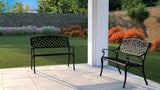 Scarlet Cast Aluminum Patio Bench - Fire Sense/Balkene Home