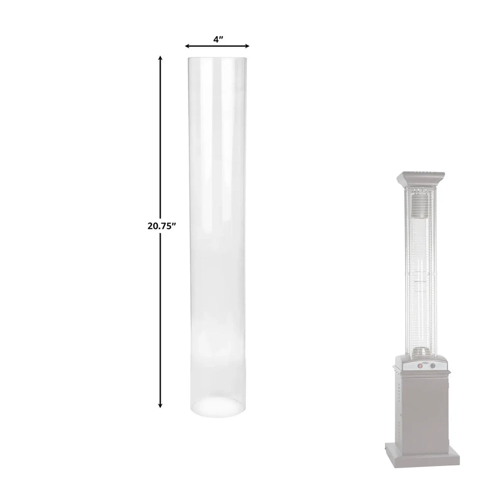 Square Flame Heater Replacement - Glass Tube Fire Sense