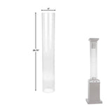 Square Flame Heater Replacement - Glass Tube Fire Sense
