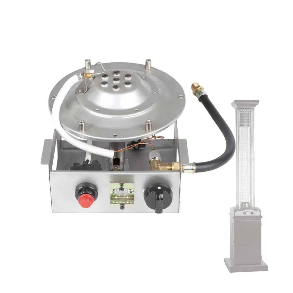 Square Flame Patio Heater Burner Fire Sense
