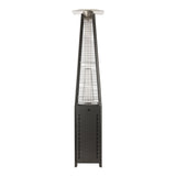 Square Pyramid Flame Patio Heater in Hammered Platinum Fire Sense