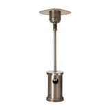 Stainless Steel Patio Heater with Permanent LED Table Fire Sense/Balkene Home