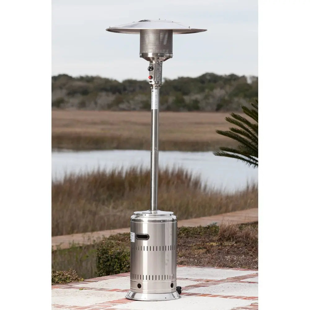 fire sense umbrella halogen patio heater 60404 Stainless Steel Performance Patio Heater