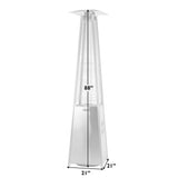 Stainless Steel Pyramid Flame Heater - Fire Sense/Balkene Home