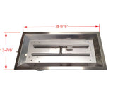 Stainless Steel Rectangular Replacement Fire Pit Burner Fire Sense