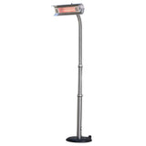 Stainless Steel Telescoping Offset Pole Mounted Infrared Patio Heater - Fire Sense/Balkene Home