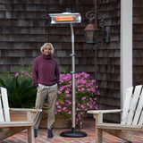 Stainless Steel Telescoping Offset Pole Mounted Infrared Patio Heater - Fire Sense/Balkene Home