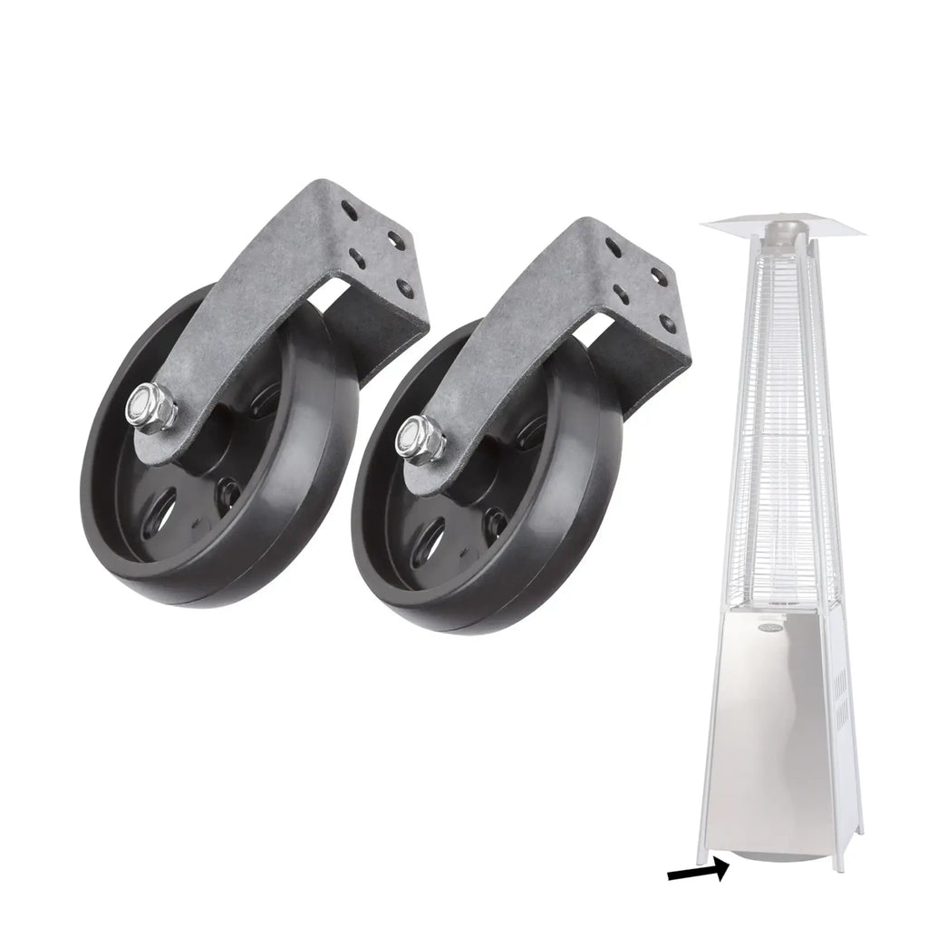 Stainless Steel Wheel Kit for Pyramid Flame Heaters Fire Sense