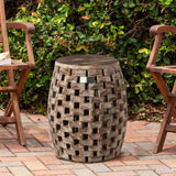 Maya Oval Indoor/Outdoor Garden Stool/Table - Fire Sense/Balkene Home