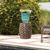 Maya Oval Indoor/Outdoor Garden Stool/Table - Fire Sense/Balkene Home