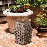 Maya Oval Indoor/Outdoor Garden Stool/Table - Fire Sense/Balkene Home