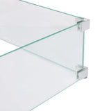 Tempered Glass Wind Guard for Rectangular Gas Fire Pits - Fire Sense/Balkene Home