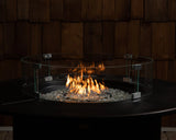 Tempered Glass Wind Guard for Round & Oval Gas Fire Pits - Fire Sense/Balkene Home