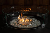 Tempered Glass Wind Guard for Round & Oval Gas Fire Pits - Fire Sense/Balkene Home