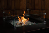 Tempered Glass Wind Guard for Square Fire Pit - Fire Sense/Balkene Home