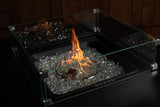 Tempered Glass Wind Guard for Square Fire Pit - Fire Sense/Balkene Home