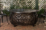 Toulon 48" Oval Filigree Aluminum Convertible Gas Fire Pit Table - Fire Sense/Balkene Home