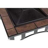 Tuscan Tile Square Fire Pit - Fire Sense/Balkene Home