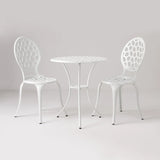 Vashon Aluminum 3-piece Bistro Set in White - Fire Sense/Balkene Home