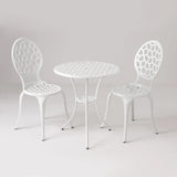 Vashon Aluminum 3-piece Bistro Set in White - Fire Sense/Balkene Home