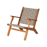 Vega Acacia Outdoor Chair in Diamond-Weave Wicker Balkene Home