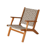 Vega Acacia Outdoor Chair in Diamond-Weave Wicker Balkene Home