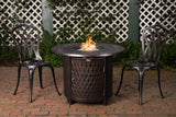 Wagner 33" Round Woven Aluminum Convertible Gas Fire Pit Table - Fire Sense/Balkene Home