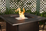 Walkers Square Hammered Aluminum Convertible Gas Fire Pit - Fire Sense/Balkene Home