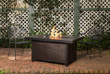 Weyland 48" Rectangular Hammered Aluminum Convertible Gas Fire Pit Table - Fire Sense/Balkene Home