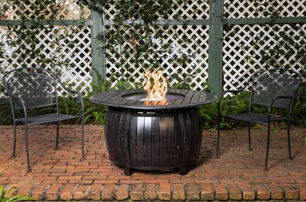 Grand Cooper 44" Round Aluminum Convertible Gas Fire Pit Table