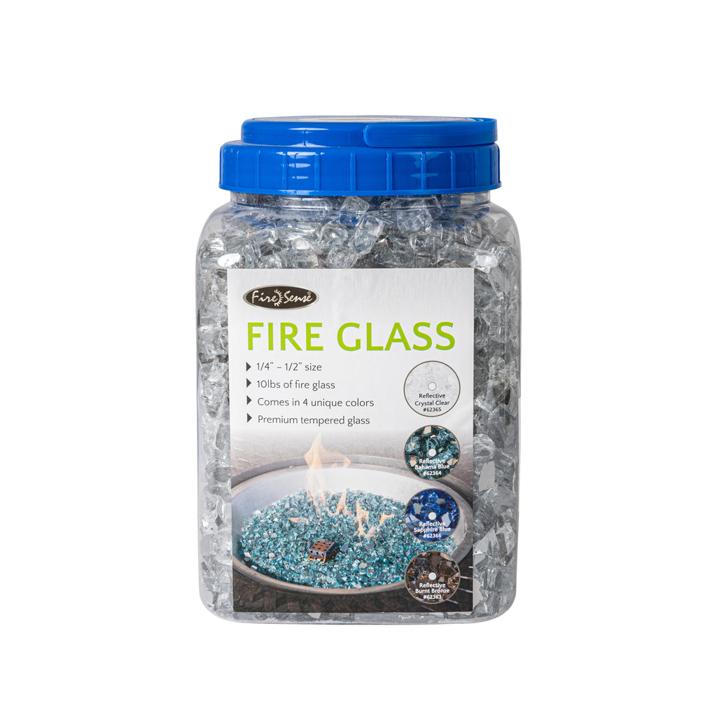 Sparkling Fire Glass in Crystal Clear (10 LB)