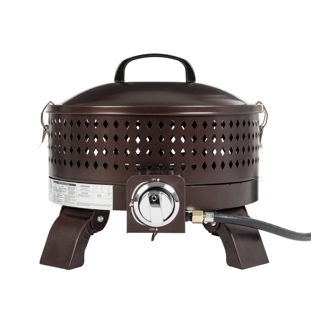 Sporty Campfire Portable Gas Fire Pit in Hammered Bronze (Walmart.com Exclusive)