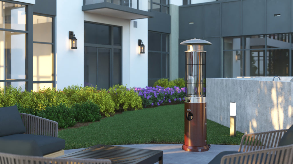 Spiral Flame Patio Heater in Hammertone Bronze (Costco.com Exclusive)