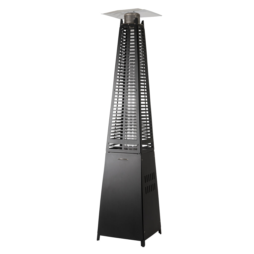 Modern Pyramid Flame Patio Heater in Matte Black (Costco.com Exclusive)