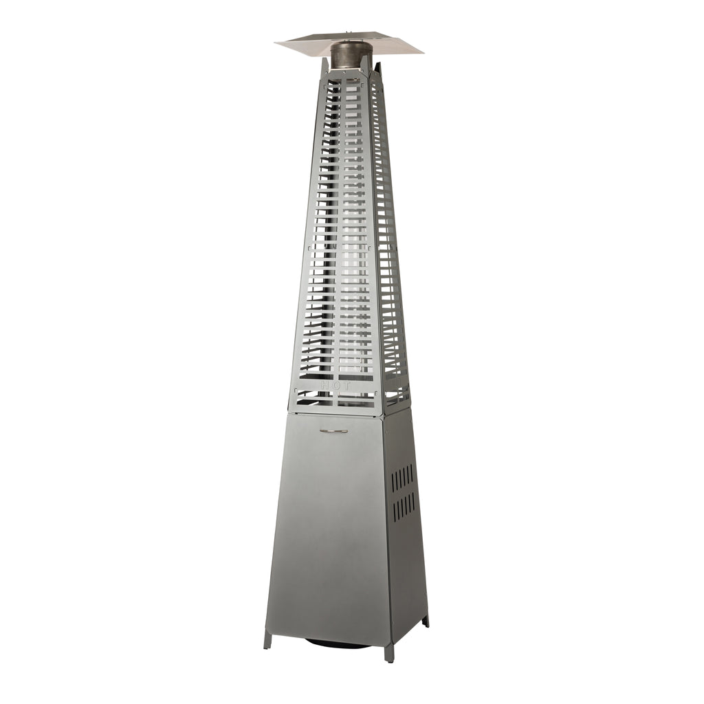 Modern Pyramid Flame Patio Heater in Platinum (Costco.com exclusive)